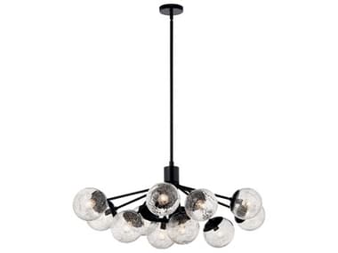 Kichler Silvarious 12-Light Black Chandelier KIC52703BK