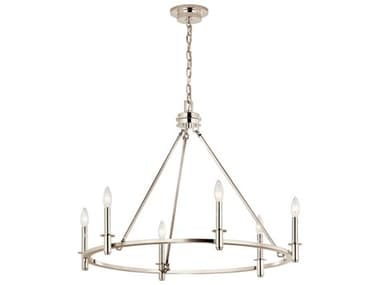 Kichler Carrick 6-Light Polished Nickel Chandelier KIC52705PN