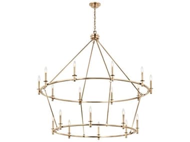 Kichler Carrick 54" Wide 18-Light Champagne Bronze Chandelier KIC52708CPZ