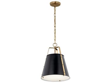 Kichler Etcher 1-Light Black Pendant KIC52710BK