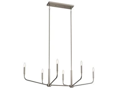 Kichler Madden 45" 6-Light Brushed Nickel Island Pendant KIC52721NI