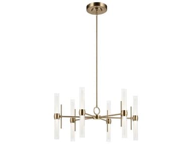 Kichler Riven 12-Light Champagne Bronze Cylinder Chandelier KIC52752CPZLED