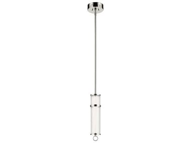 Kichler Riven 1-Light Polished Nickel Cylinder Mini Pendant KIC52755PNLED