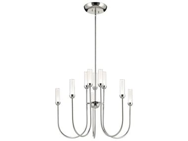 Kichler Moraine 10-Light Polished Nickel Cylinder Chandelier KIC52757PNLED