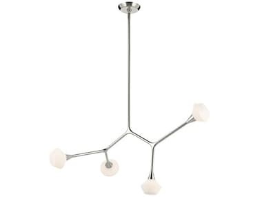 Kichler Cassius 4-Light Polished Nickel Geometric Island Pendant KIC52762PN