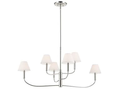 Kichler Eadie 6-Light Polished Nickel Tiered Island Pendant KIC52767PN
