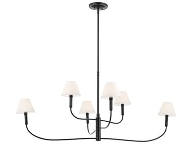 Kichler Eadie 6-Light Black Tiered Island Pendant KIC52768BK