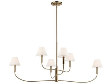 Kichler Eadie 6-Light Champagne Bronze Tiered Island Pendant KIC52768CPZ
