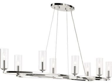 Kichler Harpin 8-Light Polished Nickel Cylinder Island Pendant KIC52772PN