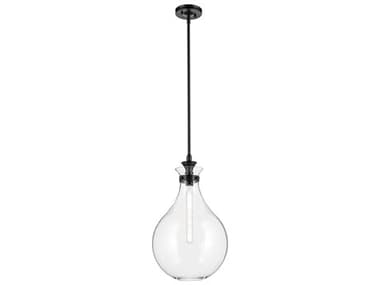 Kichler Laria 1-Light Black Pendant KIC52777BKCLR