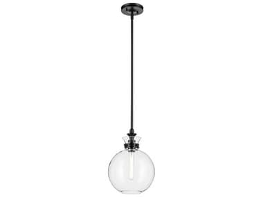 Kichler Laria 1-Light Black Globe Mini Pendant KIC52778BKCLR