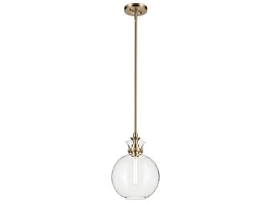 Kichler Laria 1-Light Champagne Bronze Globe Mini Pendant KIC52778CPZCLR