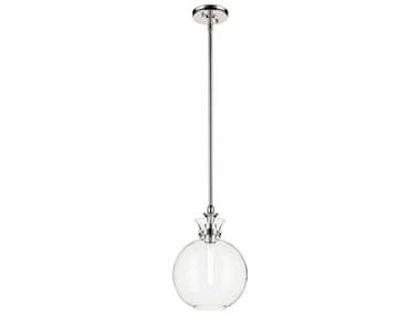 Kichler Laria 1-Light Polished Nickel Globe Mini Pendant KIC52778PNCLR