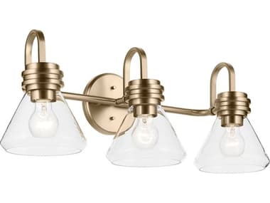 Kichler Farum 3-Light Champagne Bronze Vanity Light KIC55155CPZCLR