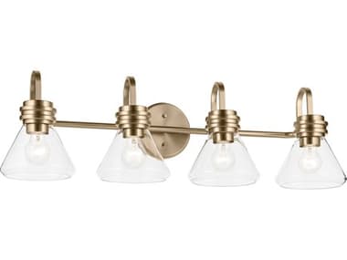 Kichler Farum 4-Light Champagne Bronze Vanity Light KIC55156CPZCLR