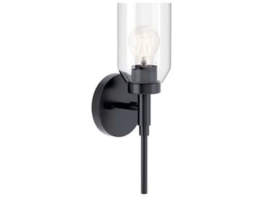 Kichler Madden 14" Tall 1-Light Black Wall Sconce KIC55183BK