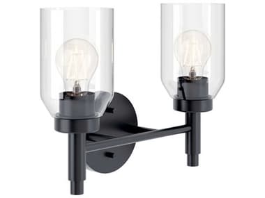 Kichler Madden 2-Light Black Vanity Light KIC55184BK