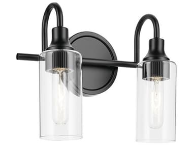 Kichler Kavi 2-Light Black Vanity Light KIC55210BK