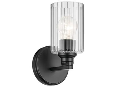 Kichler Gioe 1-Light Black Wall Sconce KIC55224BKFLU