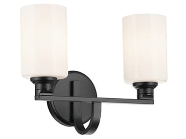 Kichler Gioe 2-Light Black Vanity Light KIC55225BK