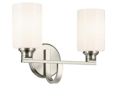 Kichler Gioe 2-Light Brushed Nickel Vanity Light KIC55225NI