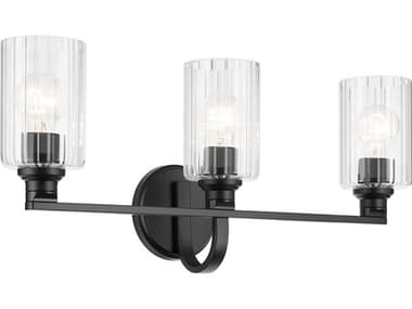 Kichler Gioe 3-Light Black Vanity Light KIC55226BKFLU