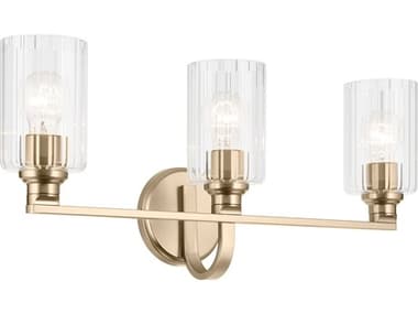 Kichler Gioe 3-Light Champagne Bronze Vanity Light KIC55226CPZFLU