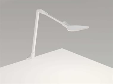 Koncept Splitty Matte White LED Desk Lamp with One-Piece Clamp KONSPYWMWTCLP
