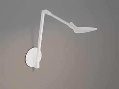 Koncept Splitty Matte White LED Desk Lamp with Hardwire Wall Mount KONSPYWMWTHWS