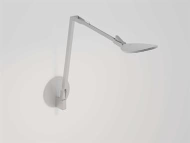Koncept Splitty Silver LED Desk Lamp with Hardwire Wall Mount KONSPYWSILHWS