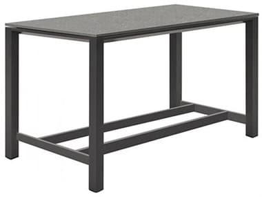 Kettler Concept Aluminum Lava Rectangular Ceramic Top Patio Bar Table KR0040205241