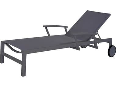 Kettler Anabel Closeout Lava Adjustable Chaise Lounge in Carbon Sling (Price Includes Two) KR0040205K2