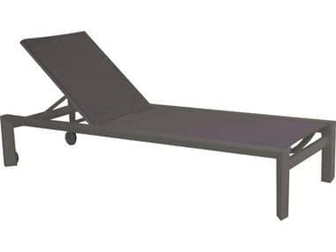 Kettler Delta Aluminum Lava Multi-Position Outdoor Patio Chaise Lounge in Carbon KR0085205