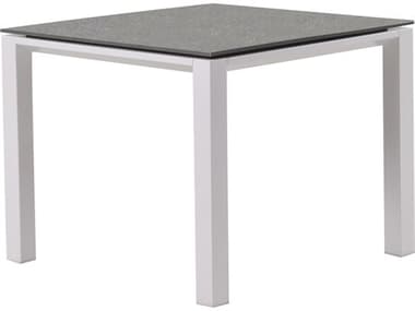 Kettler Concept Aluminum White Square Ceramic Top Outdoor Patio Dining Table KR0148225241