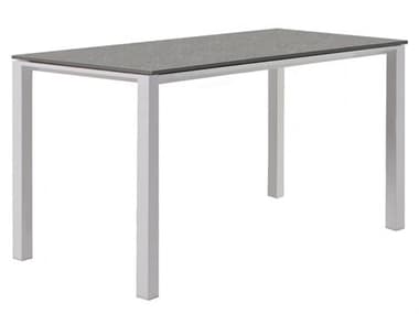 Kettler Concept Aluminum White Rectangular Ceramic Top Patio Dining Table KR0160225241