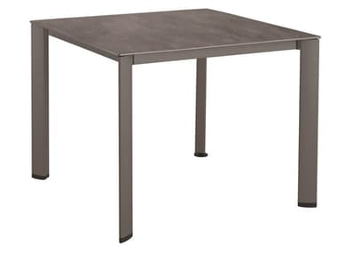 Kettler Hpl Aluminum Gray Square Outdoor Patio Dining Table KR1040197200K1