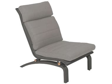 Kettler Felix Closeout White Aluminum Lounge Chair in Steel Fabric KR1943561ST