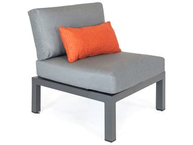 Kettler Elba Aluminum Charcoal Modular Lounge Chair in Cast Silver KR3931060200CS