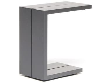 Kettler Elba Aluminum Charcoal 19''W x 11''D Rectangular End Table KR3931070200