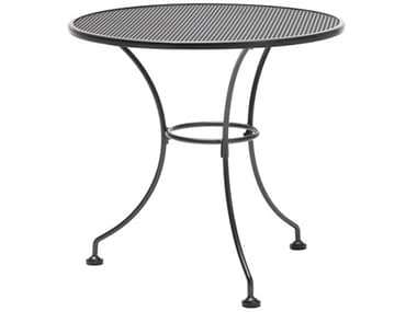 Kettler Mesh Steel Gray Round Outdoor Patio Bistro Table KRT25040200