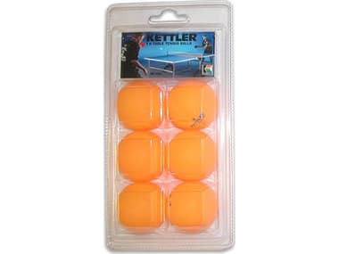Kettler 1-Star Orange Table Tennis Balls 6-Pack KT7221200
