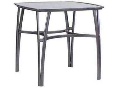 Koverton Modone Tables Aluminum 42'' Square Bar Table with Umbrella Hole KVK15442BTG