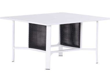 Koverton Parkview Woven Wicker 42'' Square Chat Table with Hole KVK26042CT