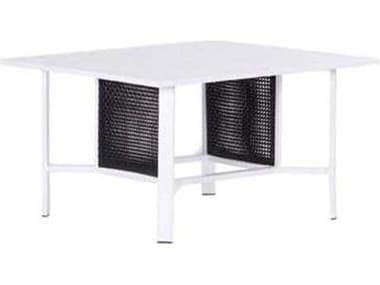 Koverton Parkview Woven Wicker 48'' Square Dining Table with Umbrella Hole KVK26048T
