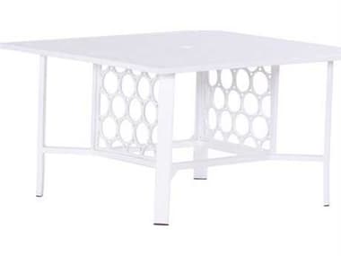 Koverton Parkview Cast Aluminum 87''W x 44''D Rectangular Dining Table with Umbrella Hole KVK2614487T