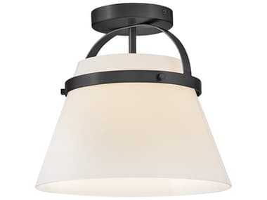 Lark Living Tori 1-Light Black Bell Semi Flush Mount LAK83051BK