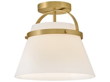 Lark Living Tori 1-Light Lacquered Brass Bell Semi Flush Mount LAK83051LCB