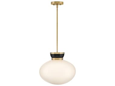 Lark Living Lucy 1-Light Black Lacquered Brass Pendant LAK83604BKLCB