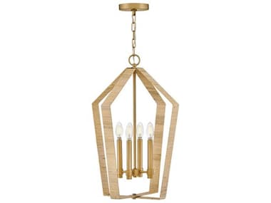 Lark Living Sammi 17" 4-Light Lacquered Brass Pendant LAK83644LCB