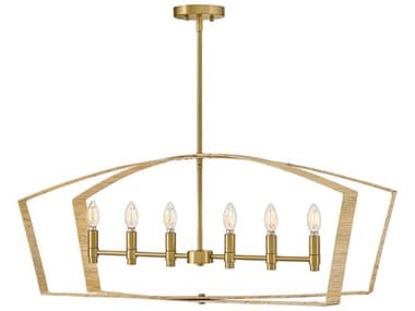 Lark Living Sammi 6-Light Lacquered Brass Island Pendant LAK83645LCB